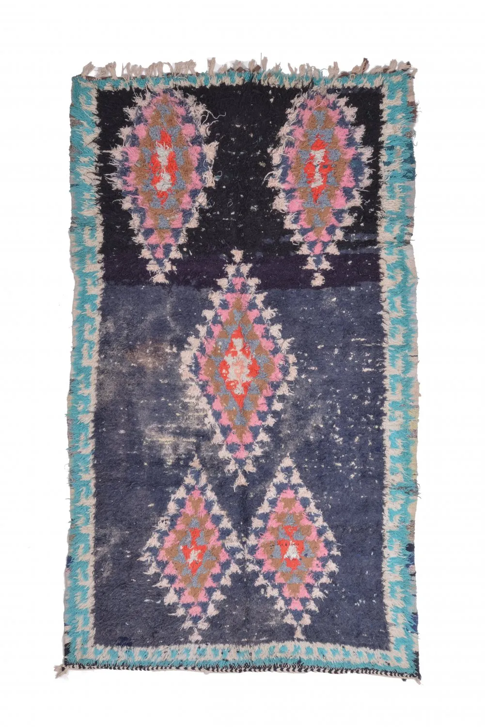 Tapete Berbere Marroquino Boucherouite 245 x 135 cm