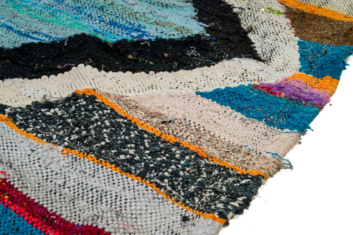 Tapete Berbere Marroquino Boucherouite 120 x 275 cm