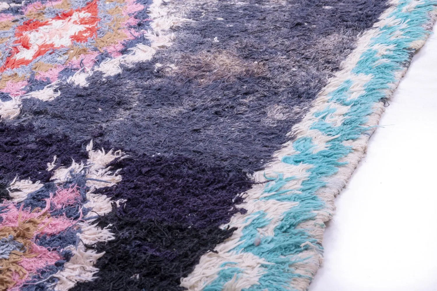 Tapete Berbere Marroquino Boucherouite 245 x 135 cm