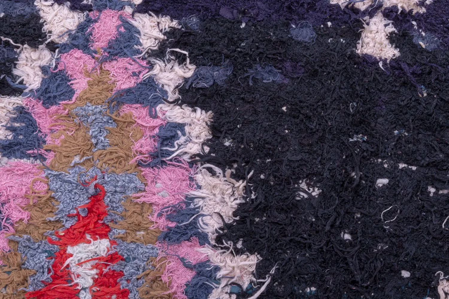 Tapete Berbere Marroquino Boucherouite 245 x 135 cm