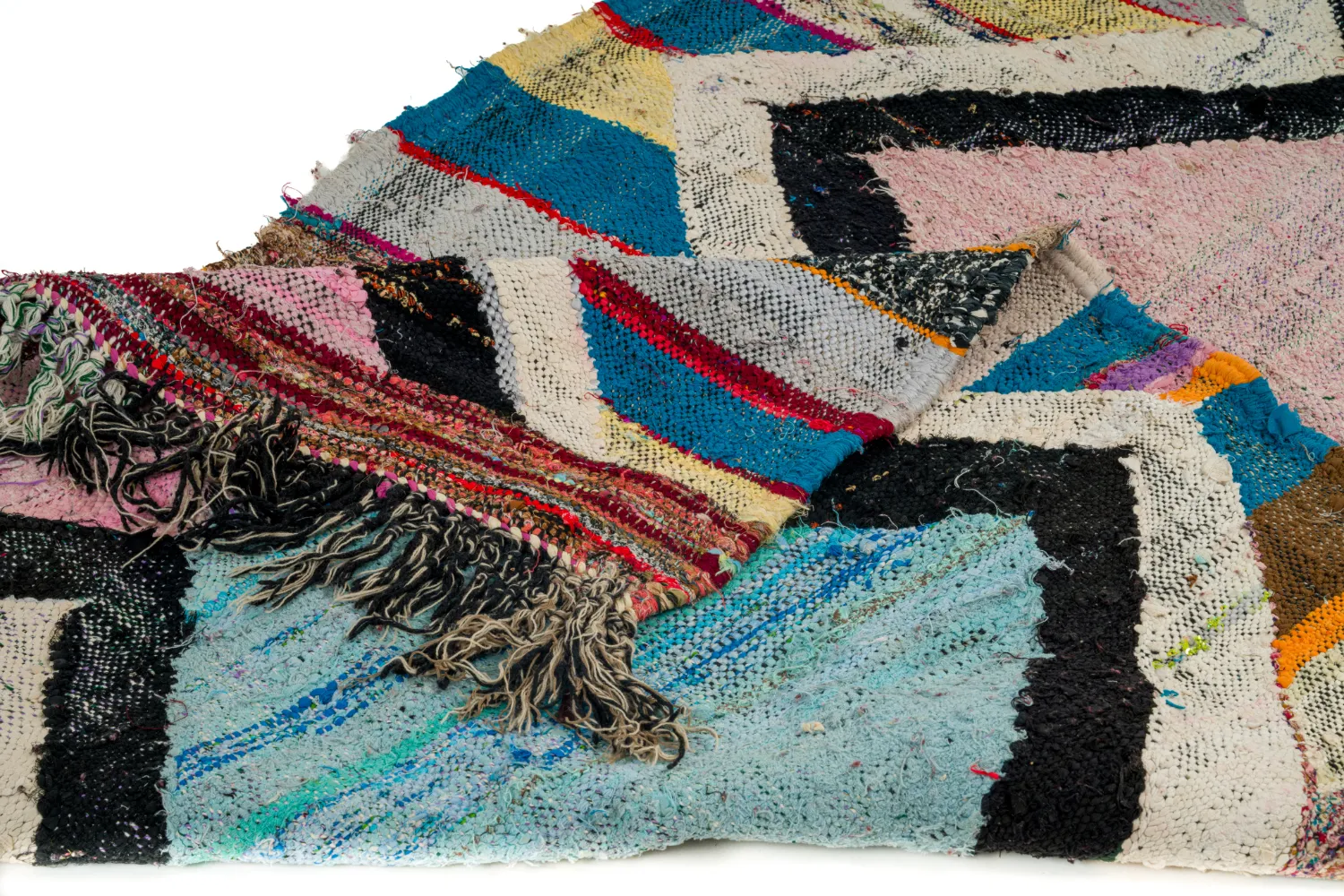 Tapete Berbere Marroquino Boucherouite 120 x 275 cm