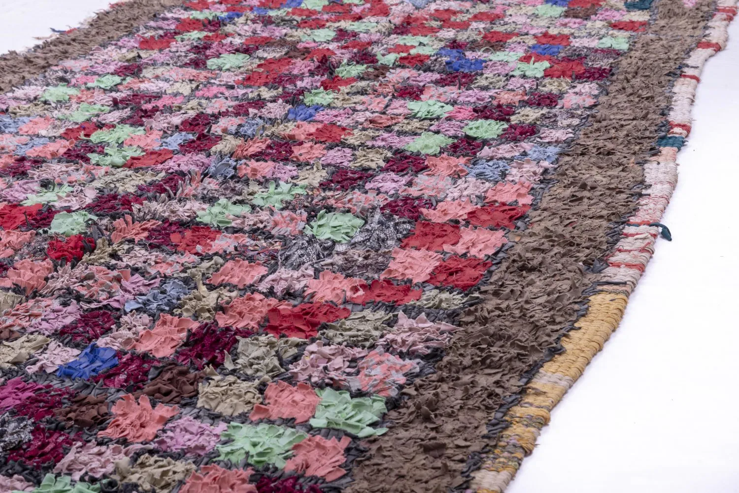 Tapete Berbere Marroquino Boucherouite 285 x 125 cm