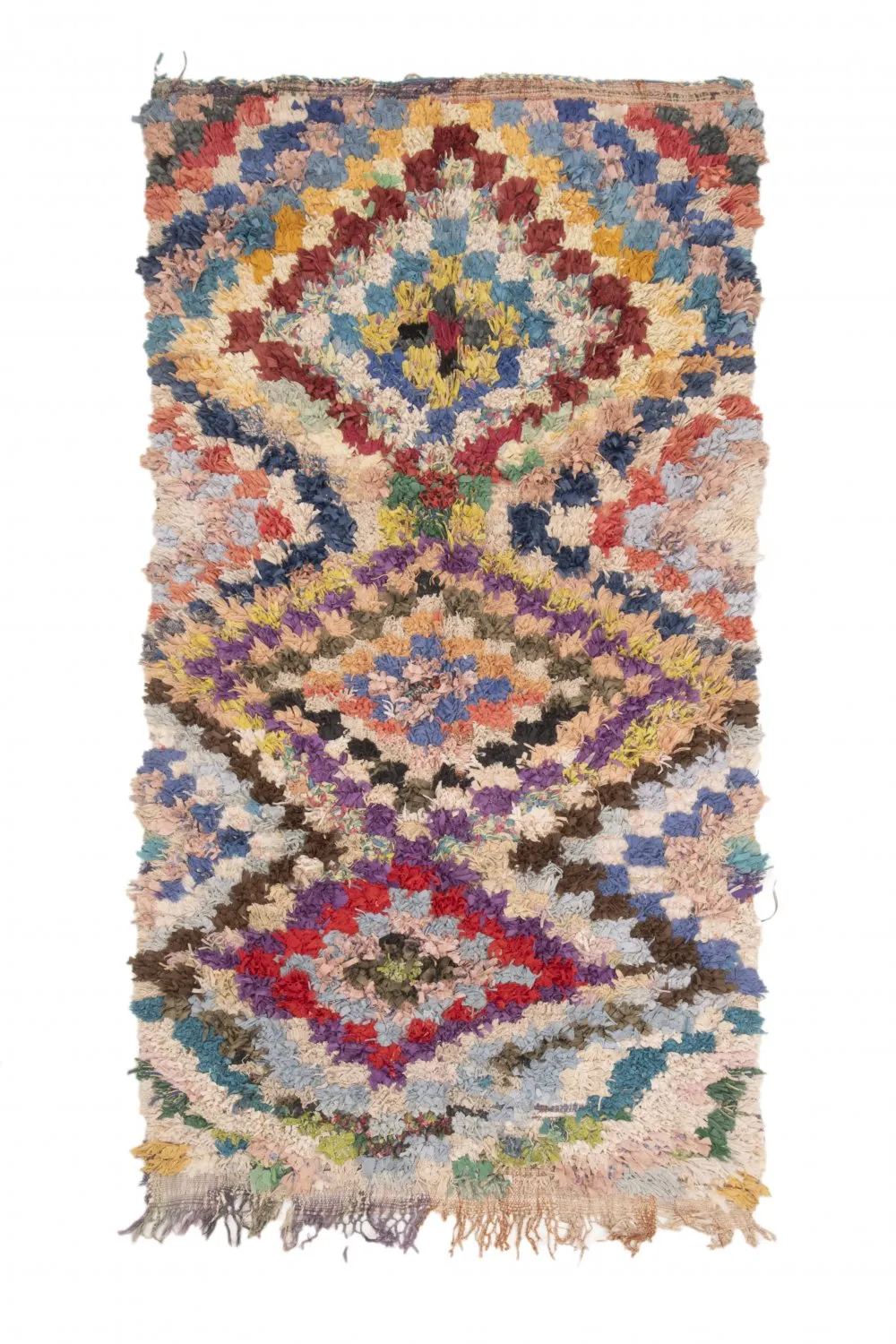 Tapete Berbere Marroquino Boucherouite 230 x 125 cm