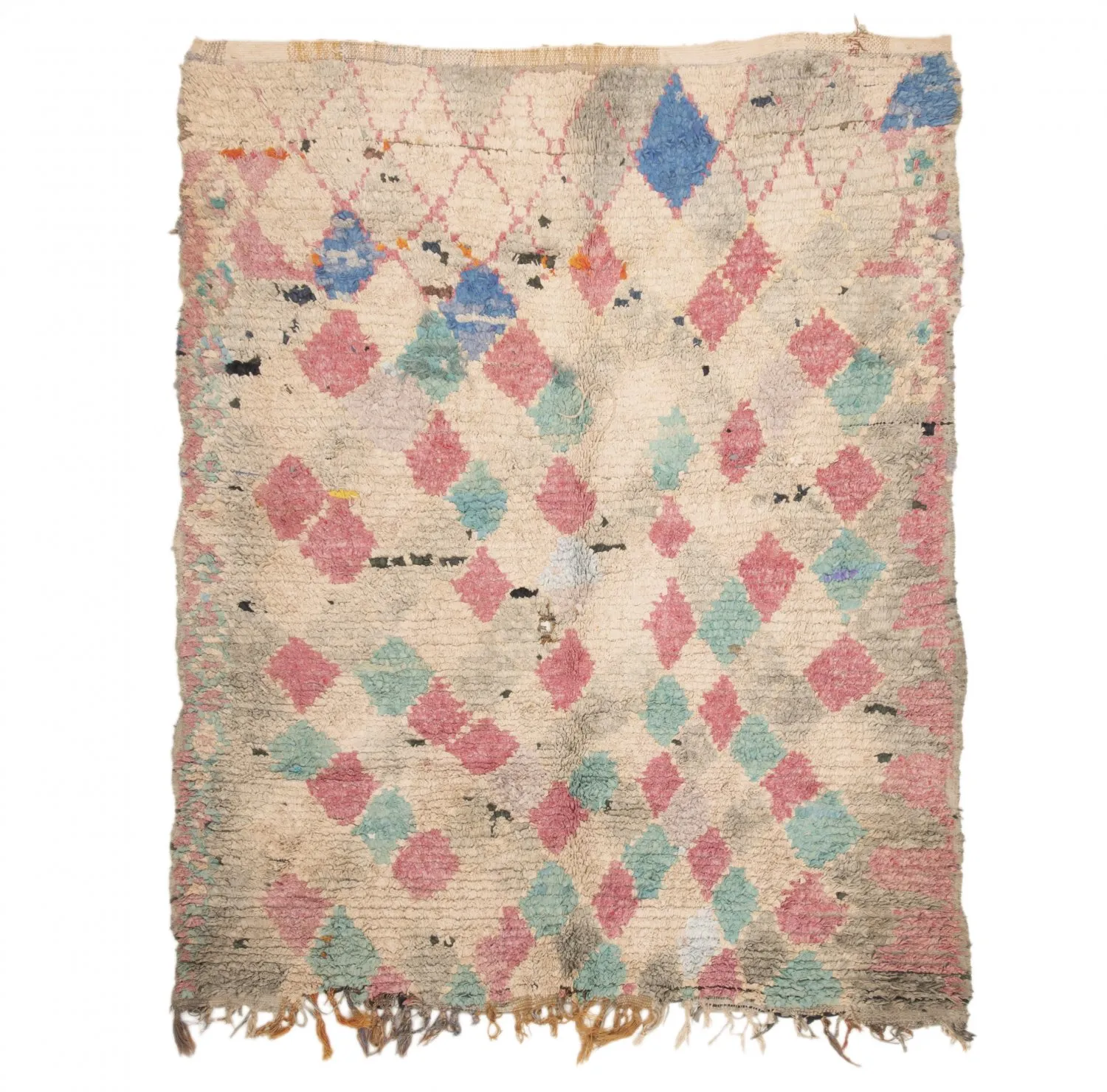 Tapete Berbere Marroquino Boucherouite 205 x 170 cm