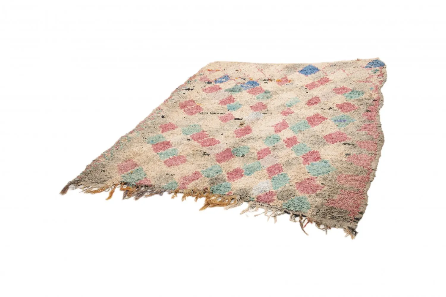 Tapete Berbere Marroquino Boucherouite 205 x 170 cm