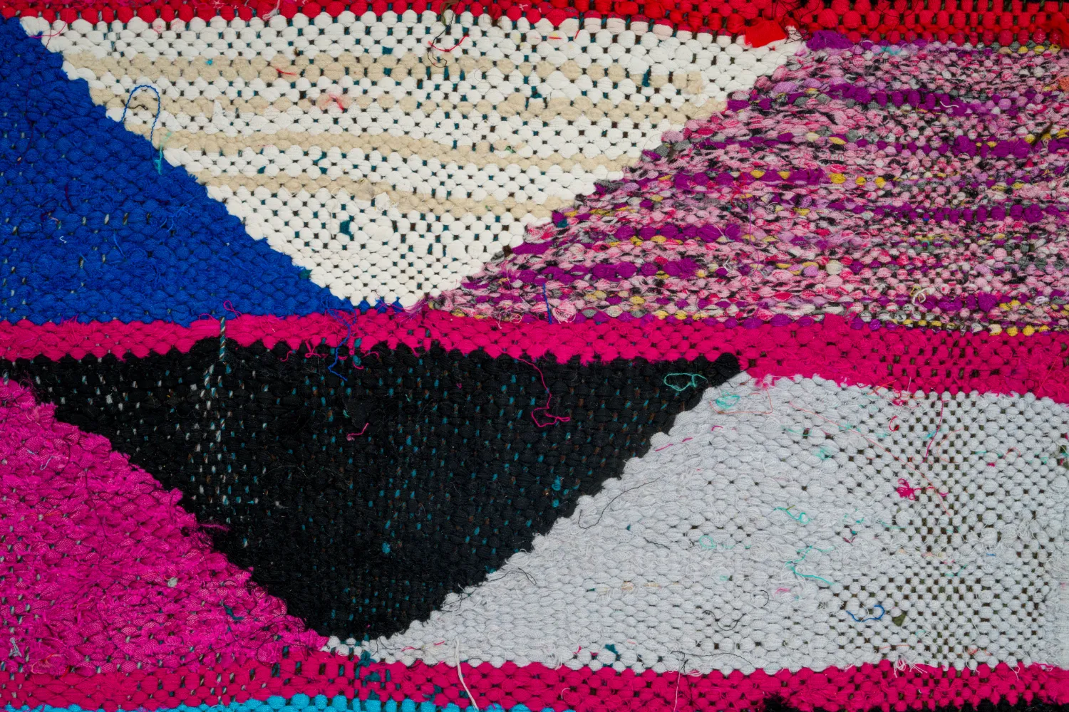 Tapete Berbere Marroquino Boucherouite 125 x 260 cm