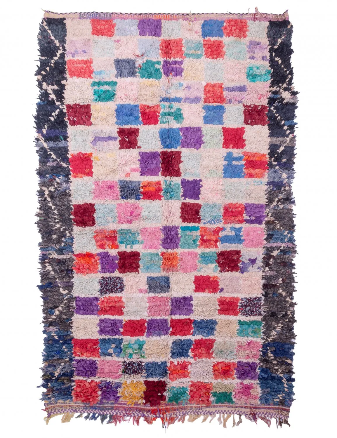 Tapete Berbere Marroquino Boucherouite 265 x 165 cm