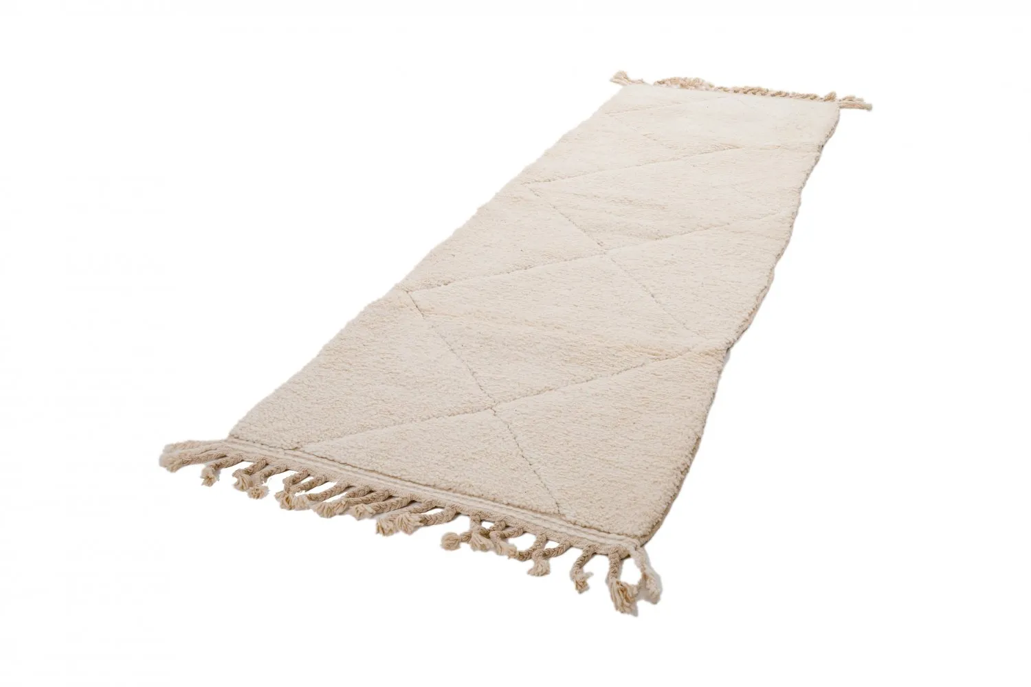 Tapete Kilim Marroquino Beni Ourain 295 x 90 cm