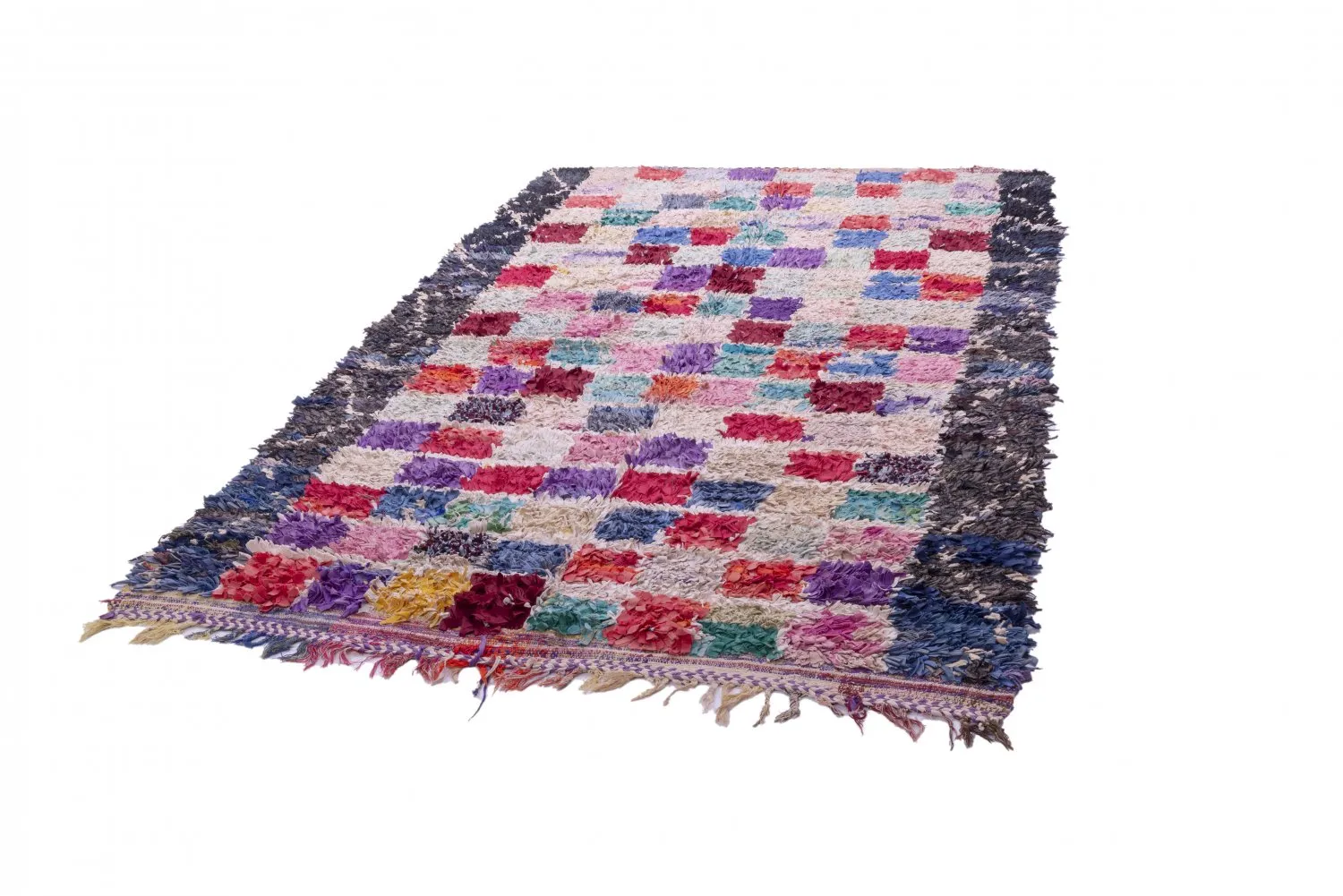 Tapete Berbere Marroquino Boucherouite 265 x 165 cm