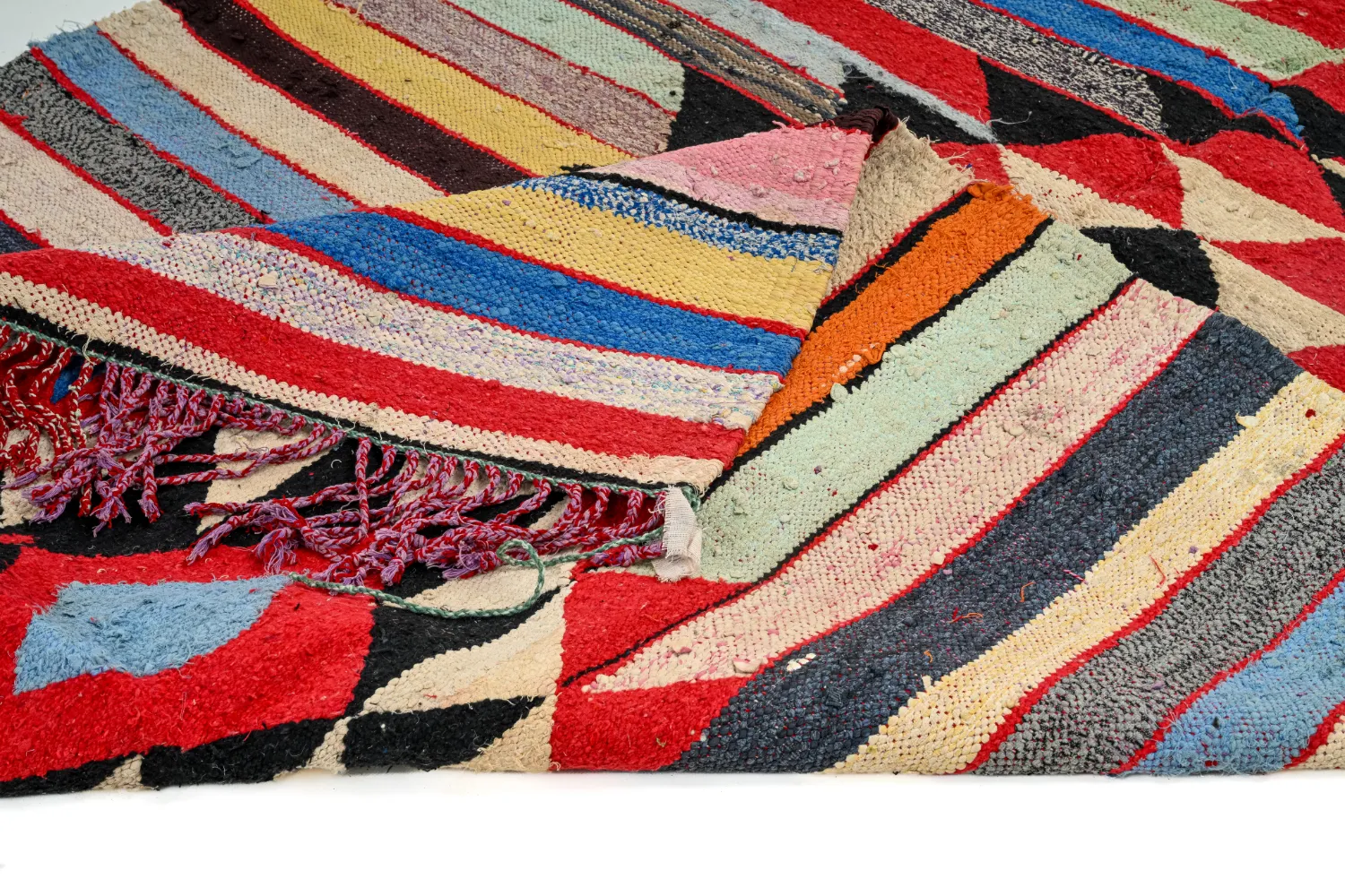 Tapete Berbere Marroquino Boucherouite 145 x 250 cm