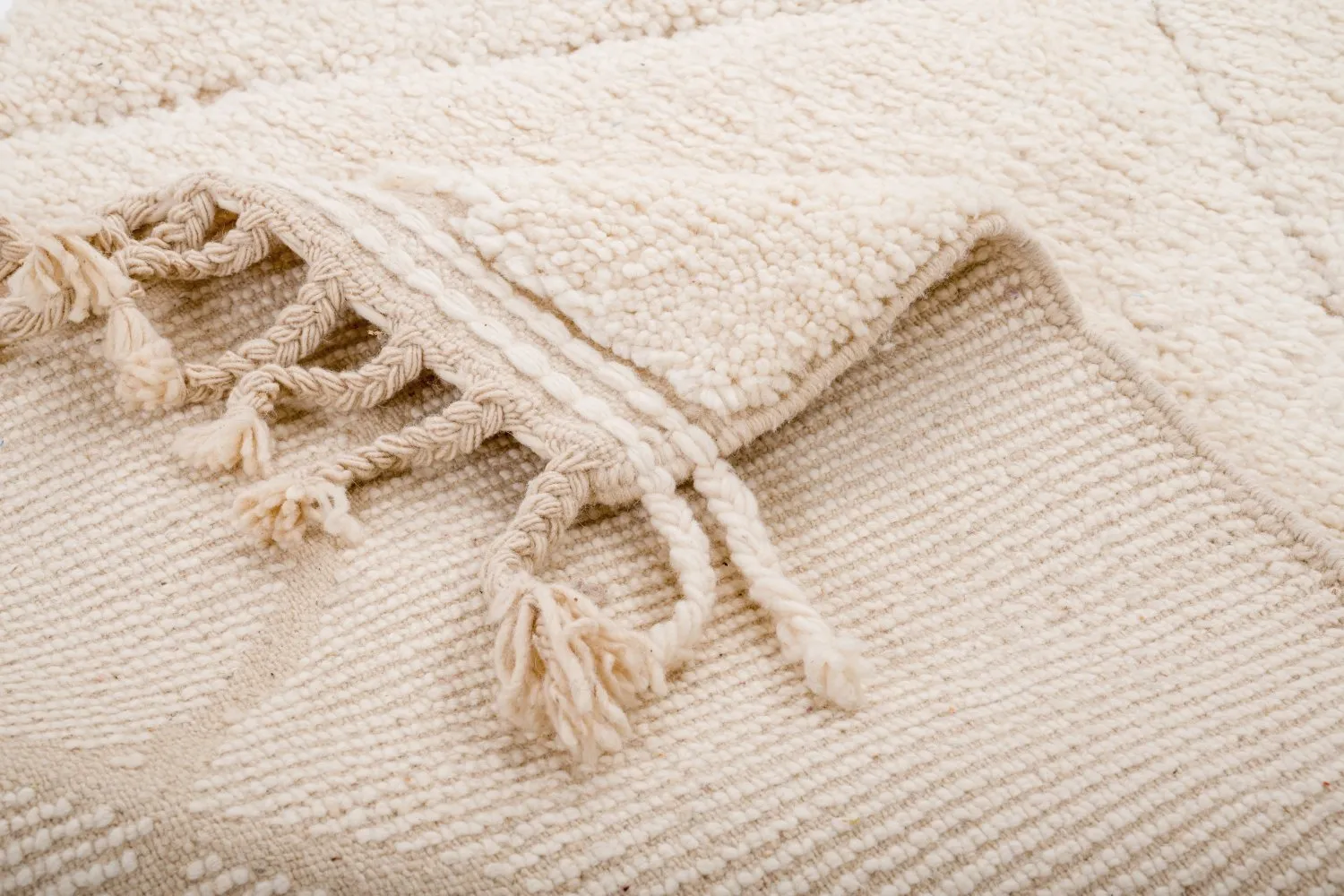 Tapete Kilim Marroquino Beni Ourain 295 x 90 cm