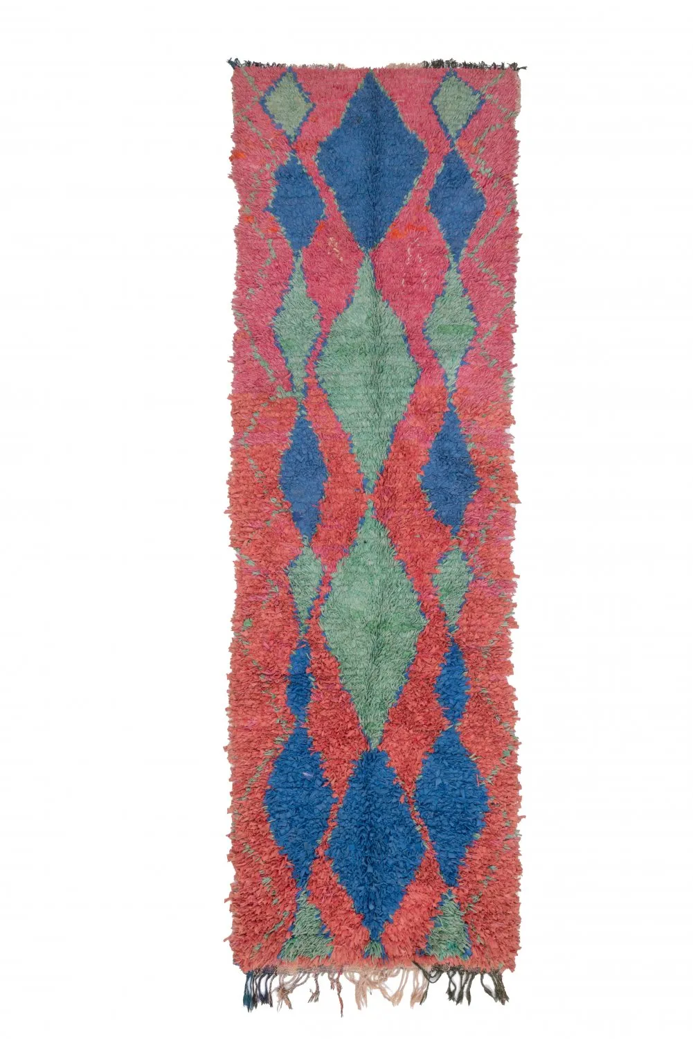 Tapete Berbere Marroquino Boucherouite 330 x 100 cm