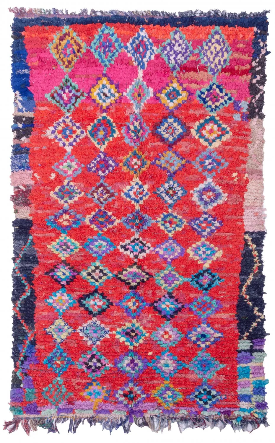 Tapete Berbere Marroquino Boucherouite 245 x 150 cm