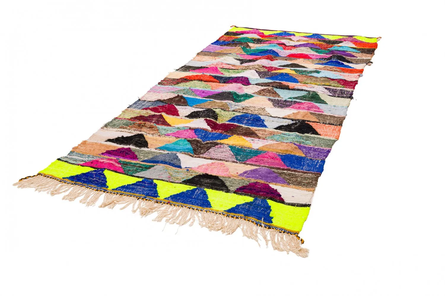 Tapete Berbere Marroquino Boucherouite 135 x 290 cm