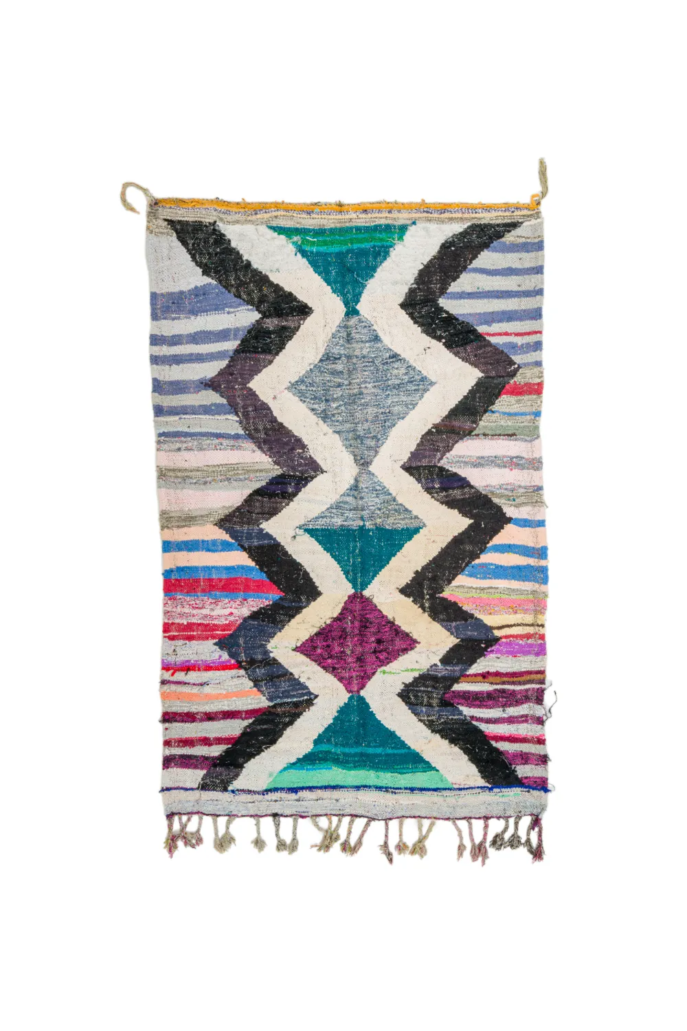Tapete Berbere Marroquino Boucherouite 140 x 220 cm