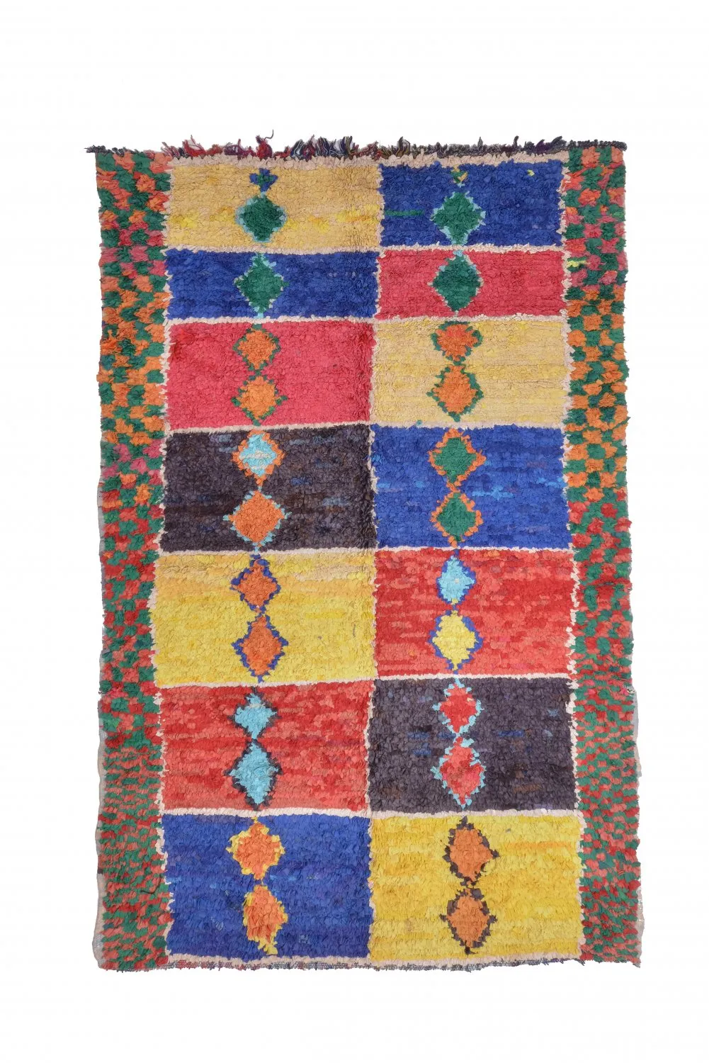 Tapete Berbere Marroquino Boucherouite 255 x 160 cm