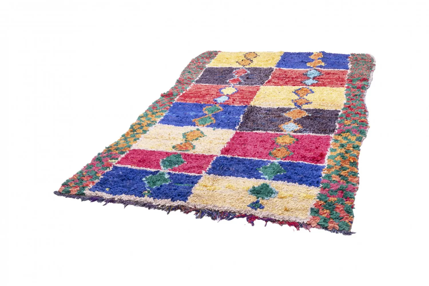 Tapete Berbere Marroquino Boucherouite 255 x 160 cm