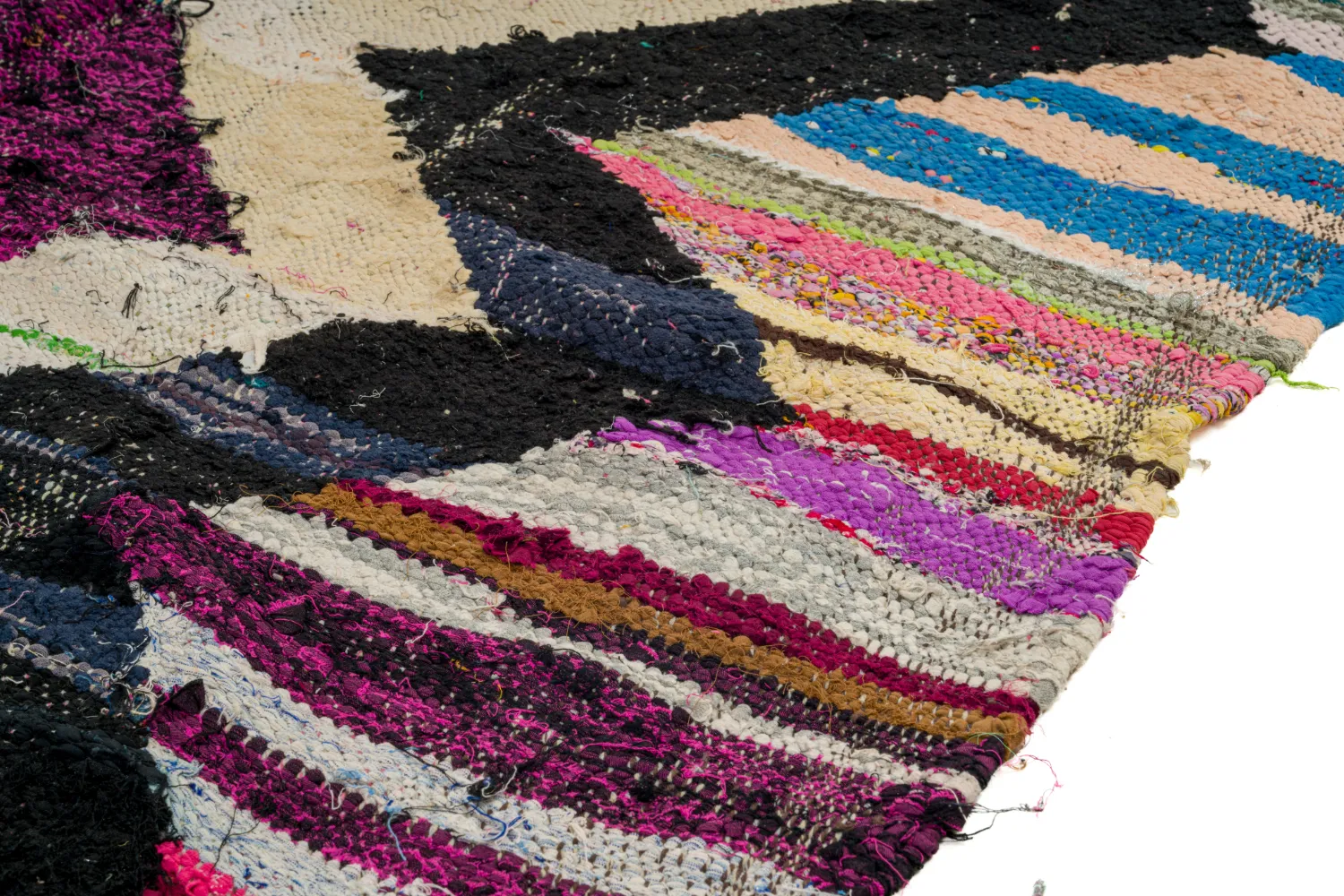 Tapete Berbere Marroquino Boucherouite 140 x 220 cm