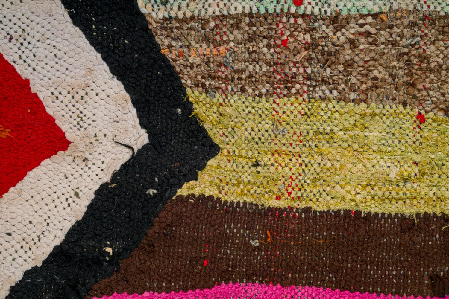 Tapete Berbere Marroquino Boucherouite 130 x 260 cm