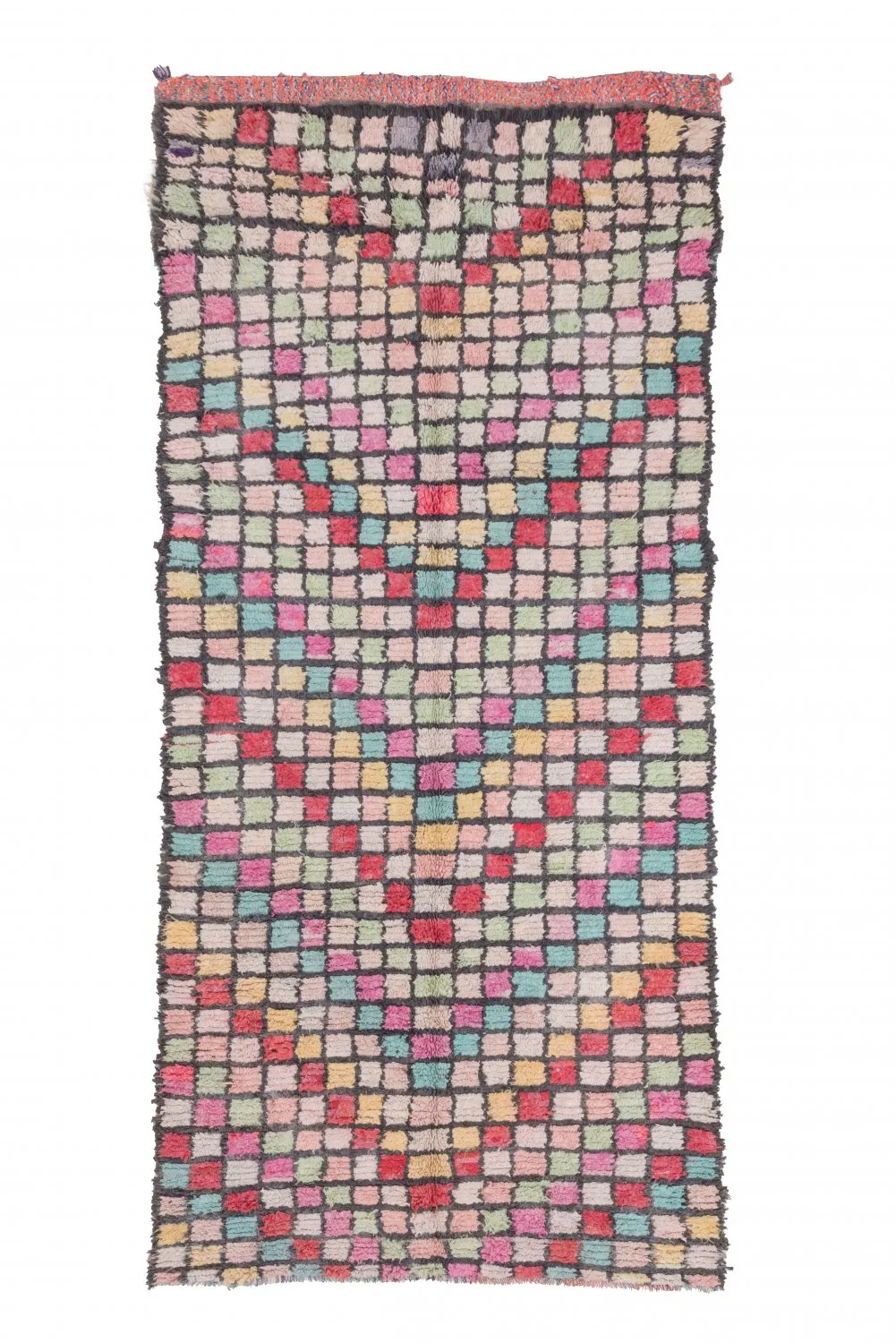 Tapete Berbere Marroquino Boucherouite 275 x 125 cm