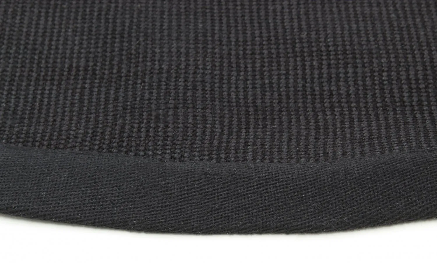 Tapete redondo (sisal) - Agave (preto)