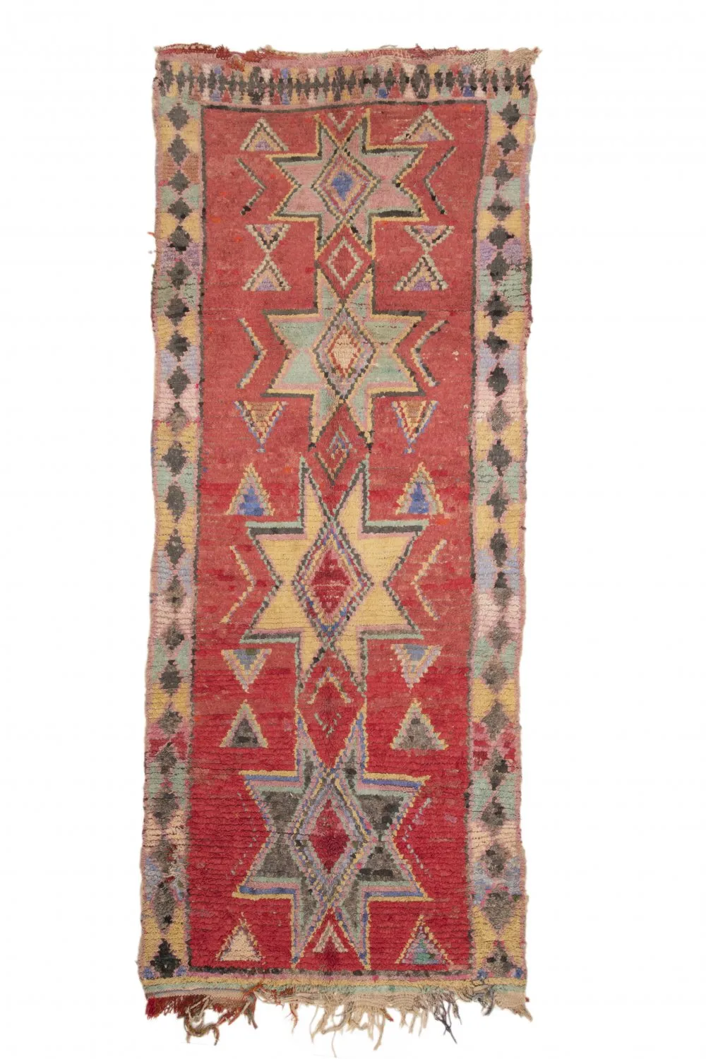 Tapete Berbere Marroquino Boucherouite 300 x 120 cm