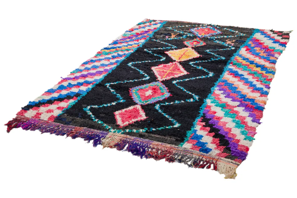 Tapete Berbere Marroquino Boucherouite 250 x 155 cm