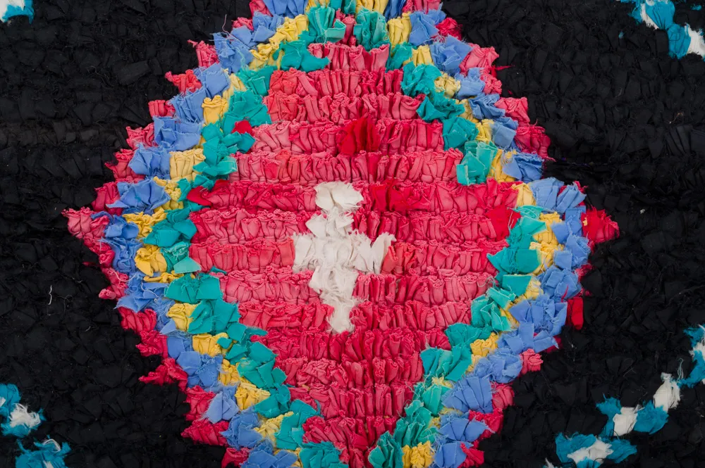 Tapete Berbere Marroquino Boucherouite 250 x 155 cm