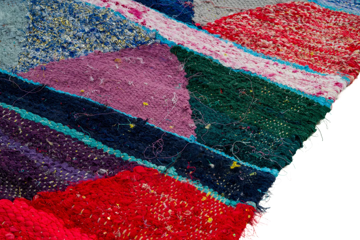 Tapete Berbere Marroquino Boucherouite 135 x 265 cm