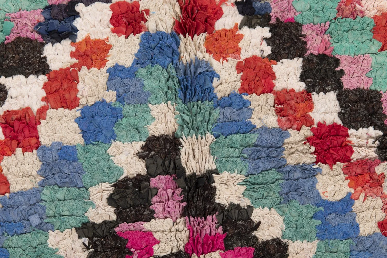 Tapete Berbere Marroquino Boucherouite 245 x 140 cm
