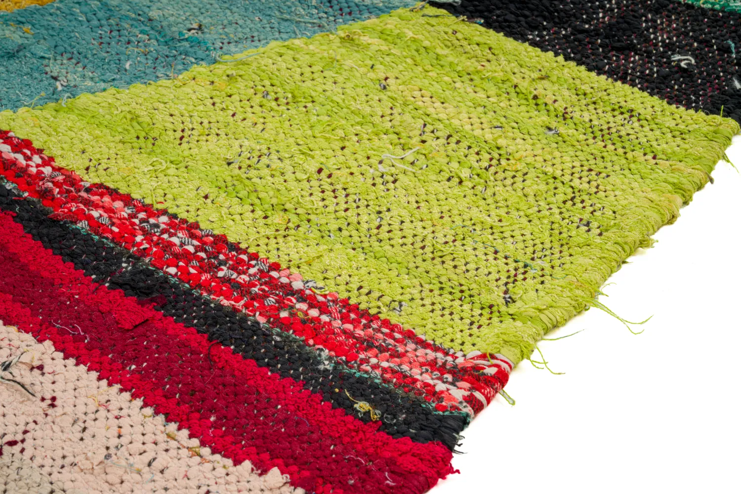 Tapete Berbere Marroquino Boucherouite 125 x 230 cm