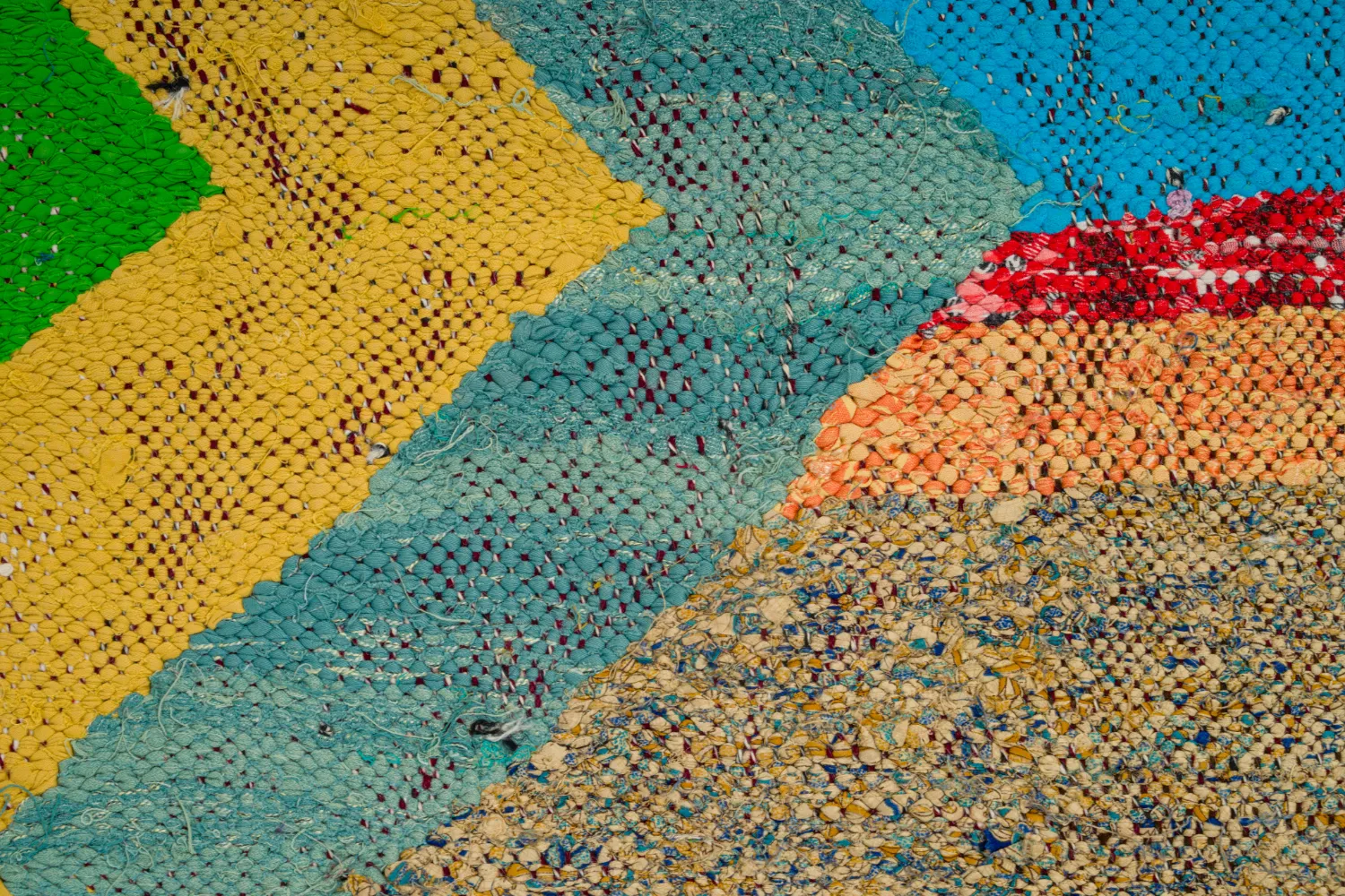 Tapete Berbere Marroquino Boucherouite 125 x 230 cm