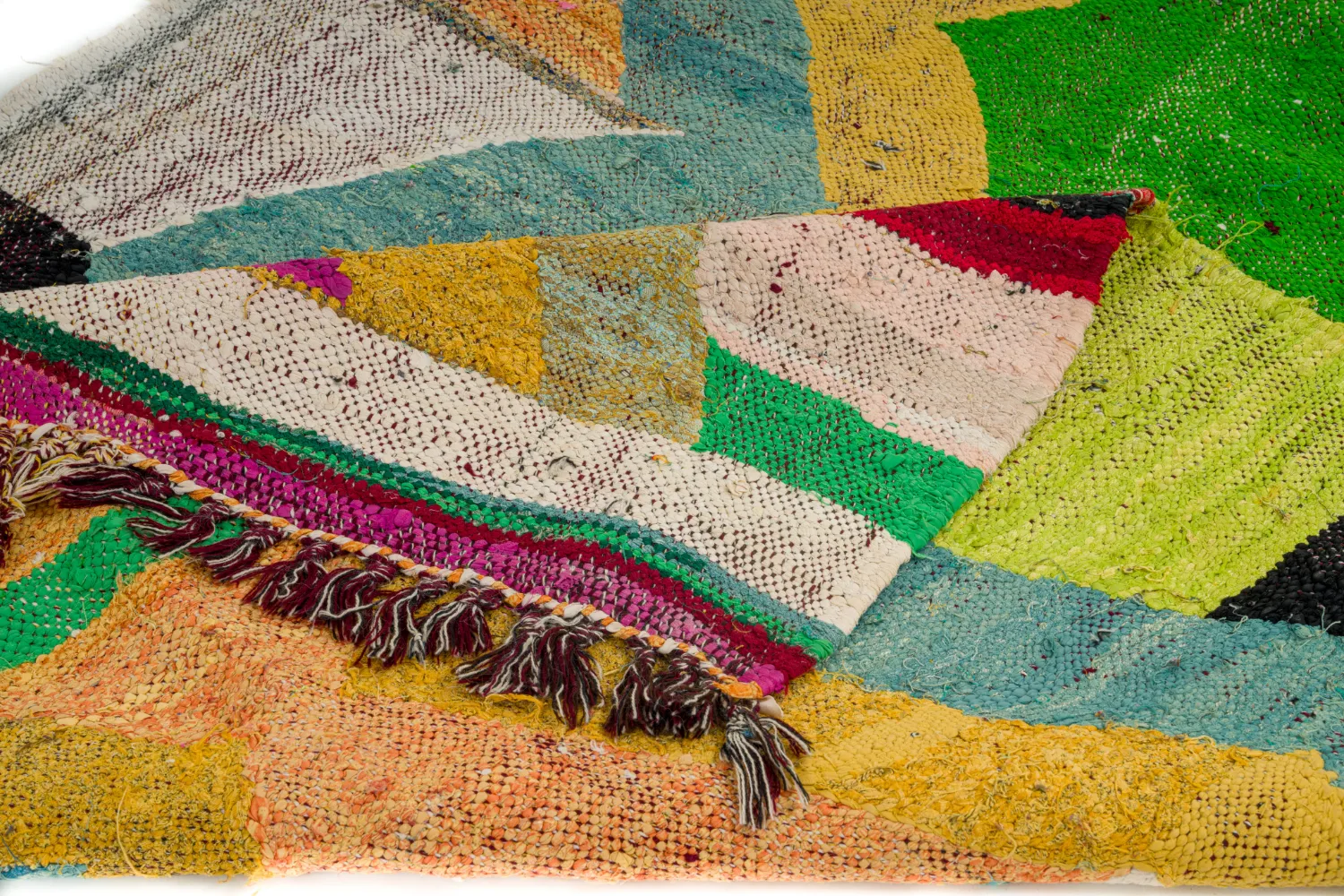 Tapete Berbere Marroquino Boucherouite 125 x 230 cm