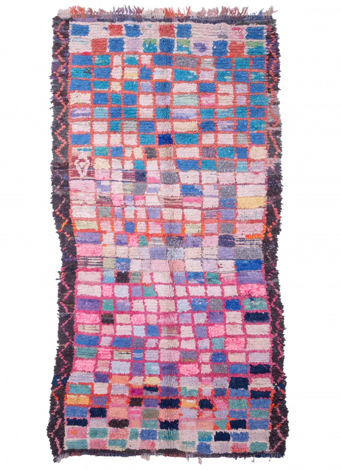 Tapete Berbere Marroquino Boucherouite 290 x 150 cm