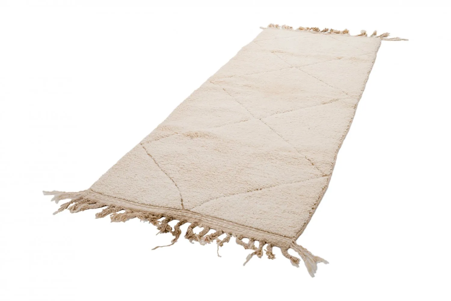 Tapete Kilim Marroquino Beni Ourain 290 x 90 cm