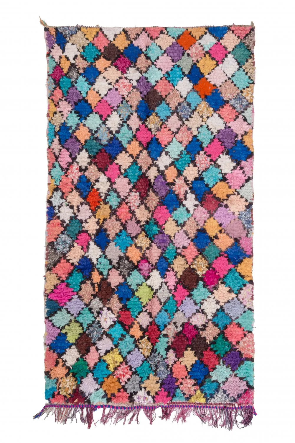 Tapete Berbere Marroquino Boucherouite 255 x 135 cm