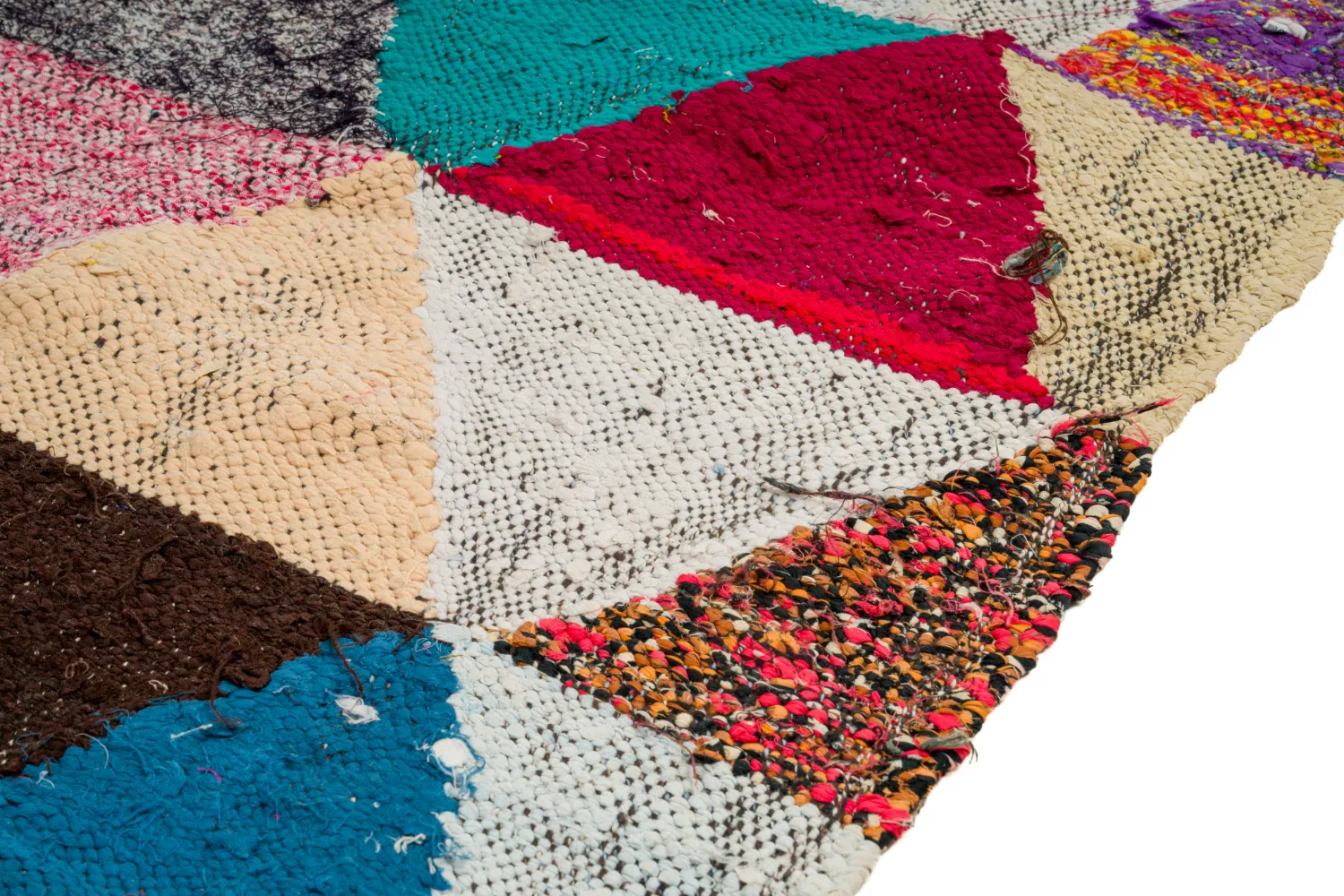 Tapete Berbere Marroquino Boucherouite 130 x 280 cm