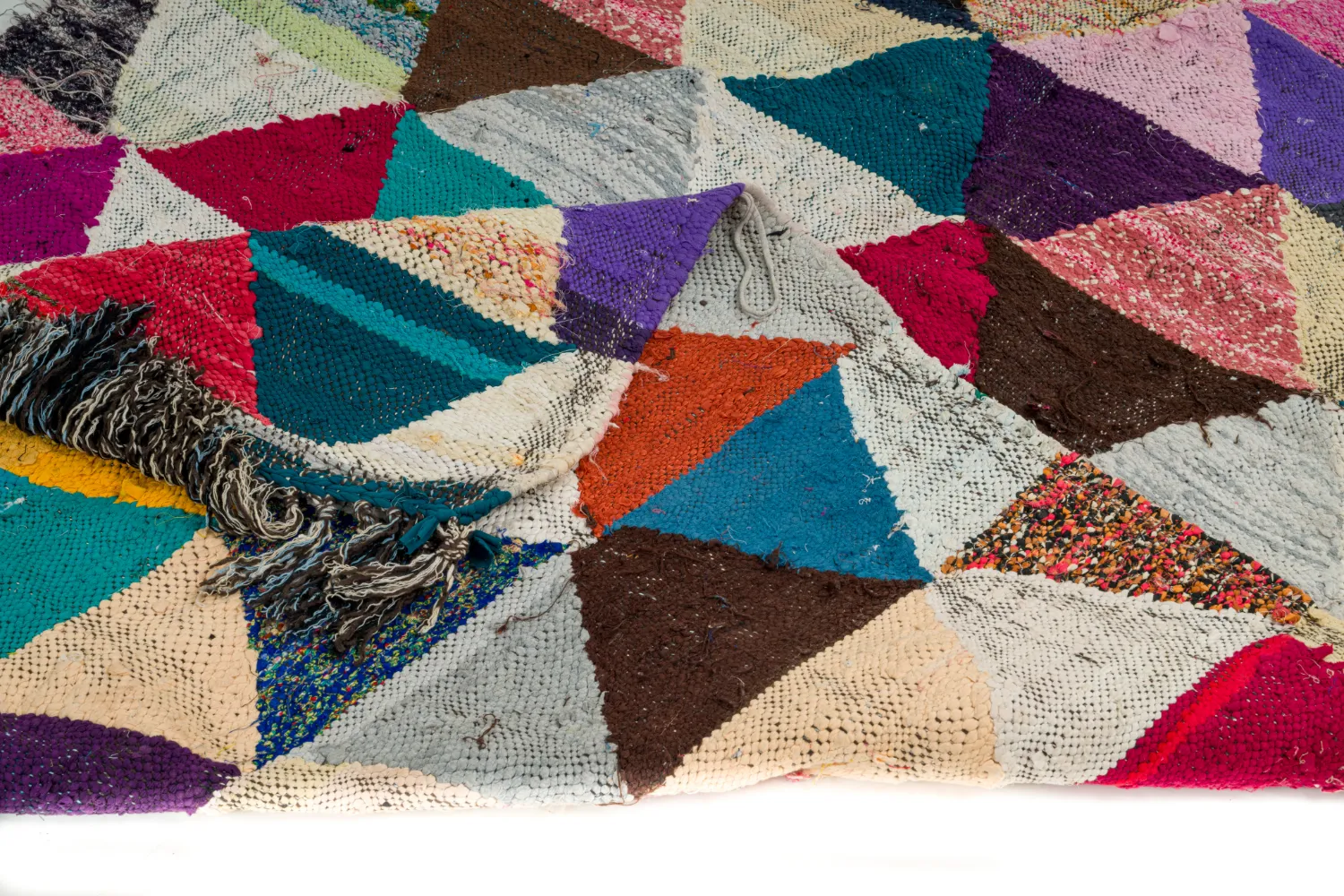 Tapete Berbere Marroquino Boucherouite 130 x 280 cm