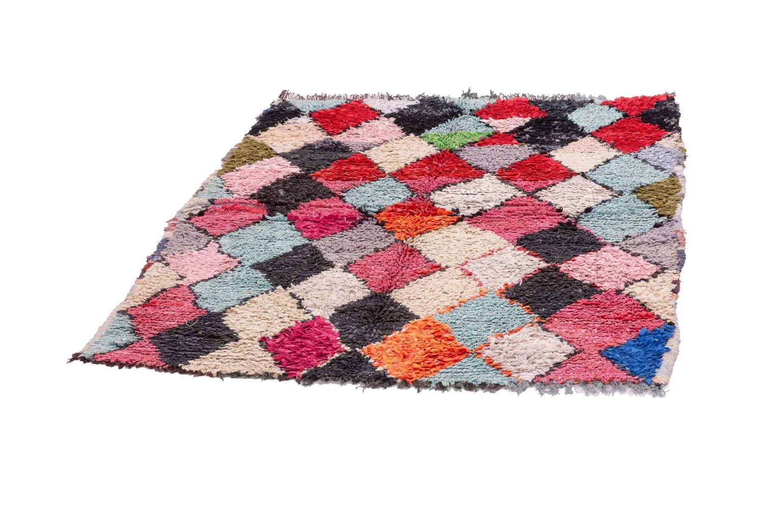 Tapete Berbere Marroquino Boucherouite 150 x 120 cm