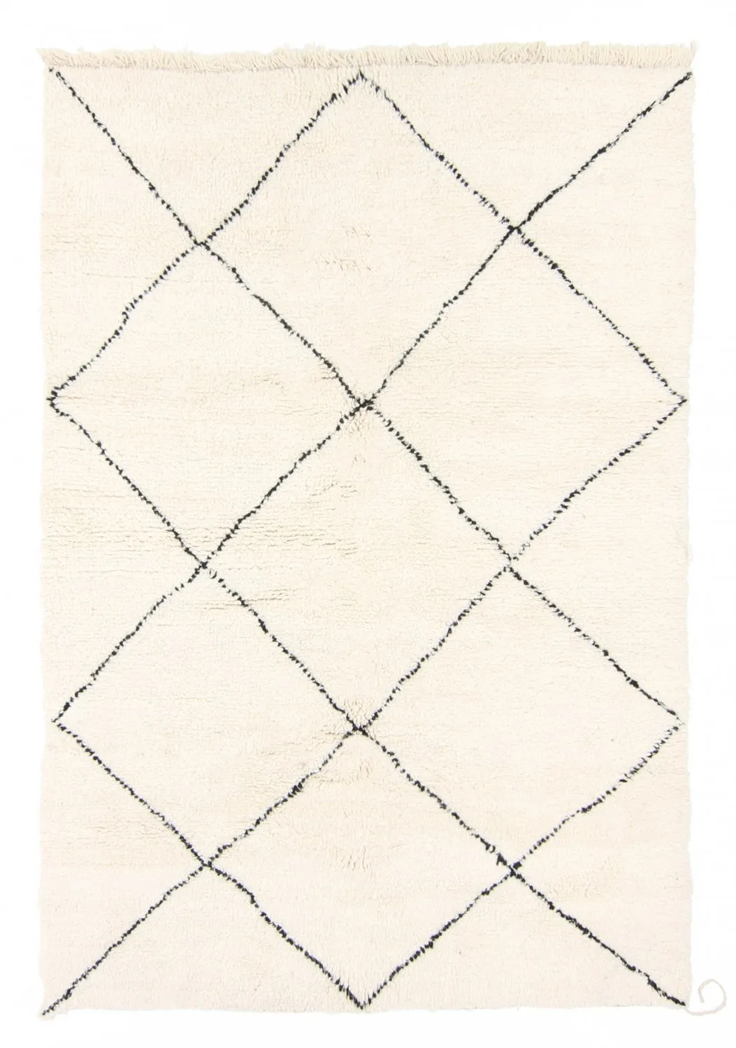 Tapete Kilim Marroquino Beni Ourain 235 x 160 cm