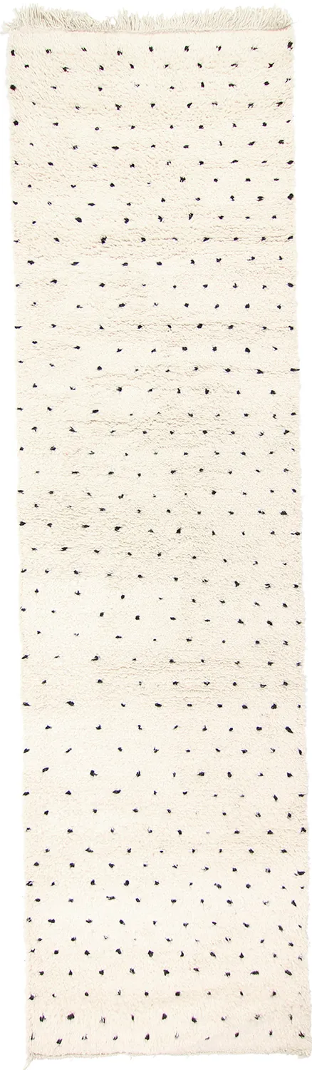 Tapete Kilim Marroquino Beni Ourain 325 x 90 cm