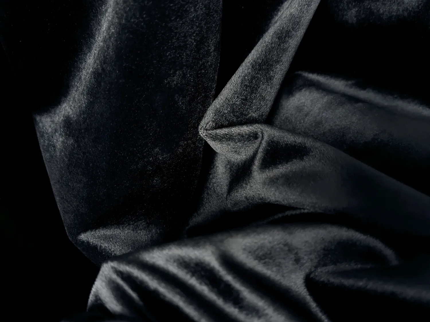 Cortinas - Cortina de veludo Marlyn (preto)