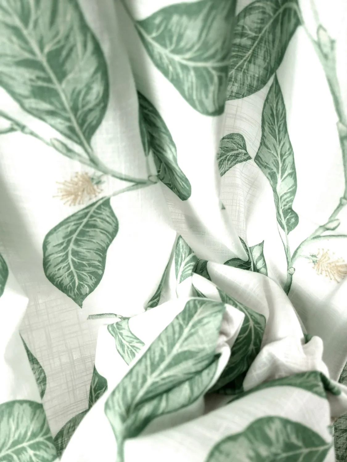Cortinas - Cortina de algodão - Morris (verde)