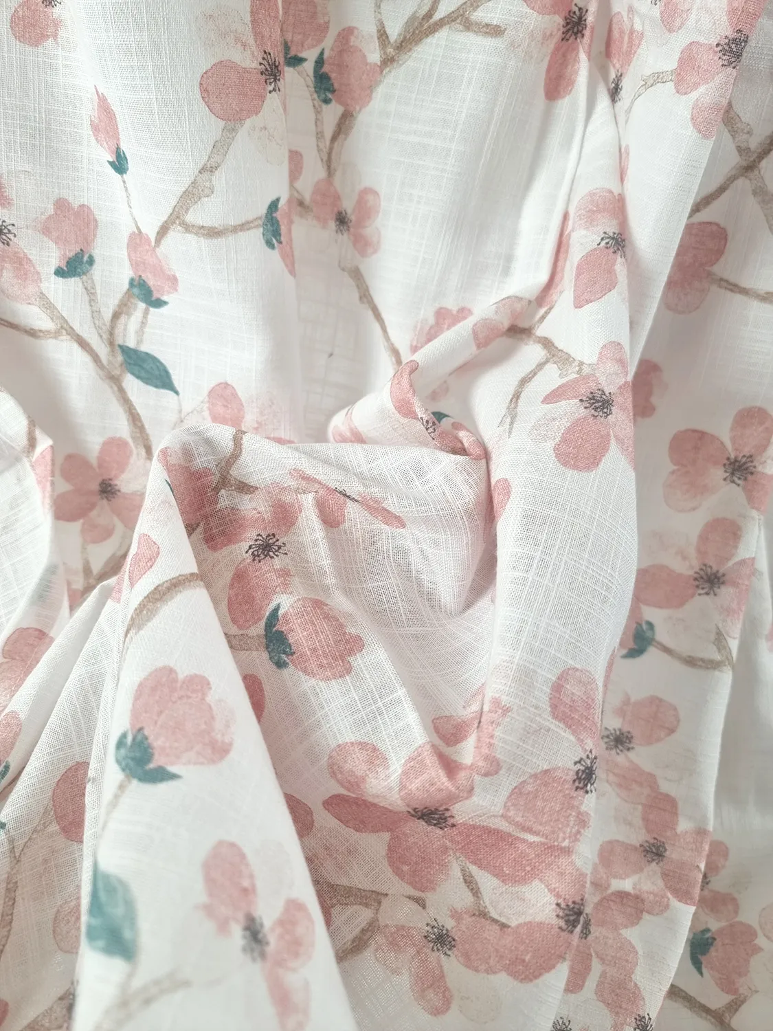 Cortinas - Cortina de algodão - Pia-Li (rosa)