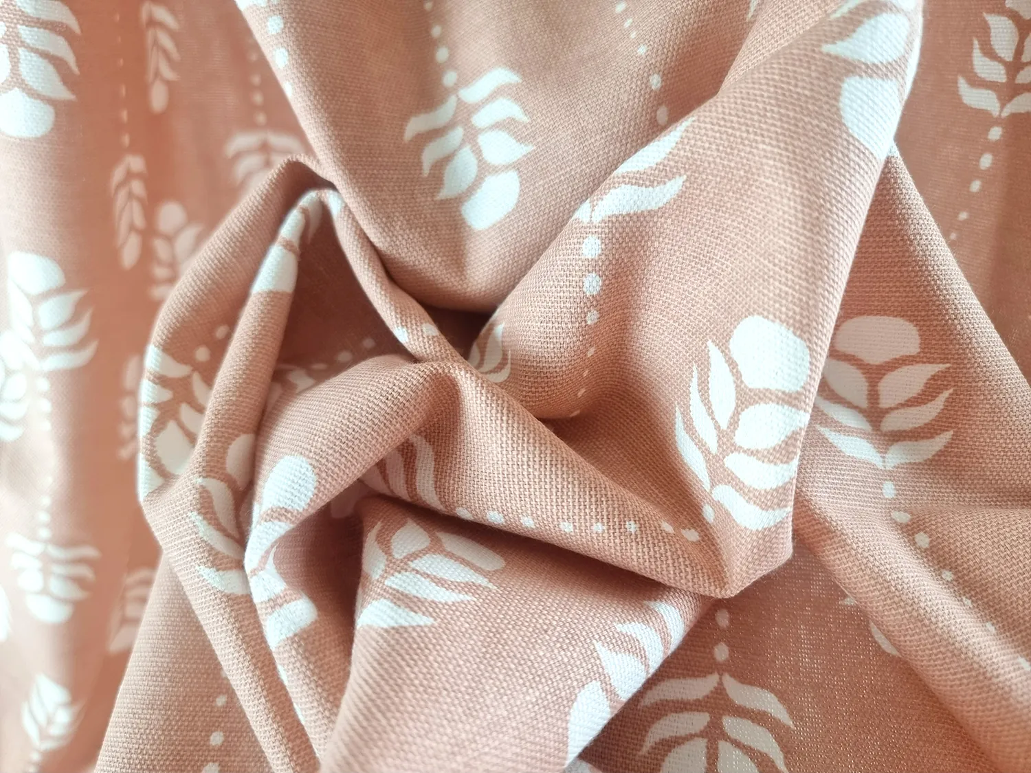 Cortinas - Cortina de algodão Sari (rosa)