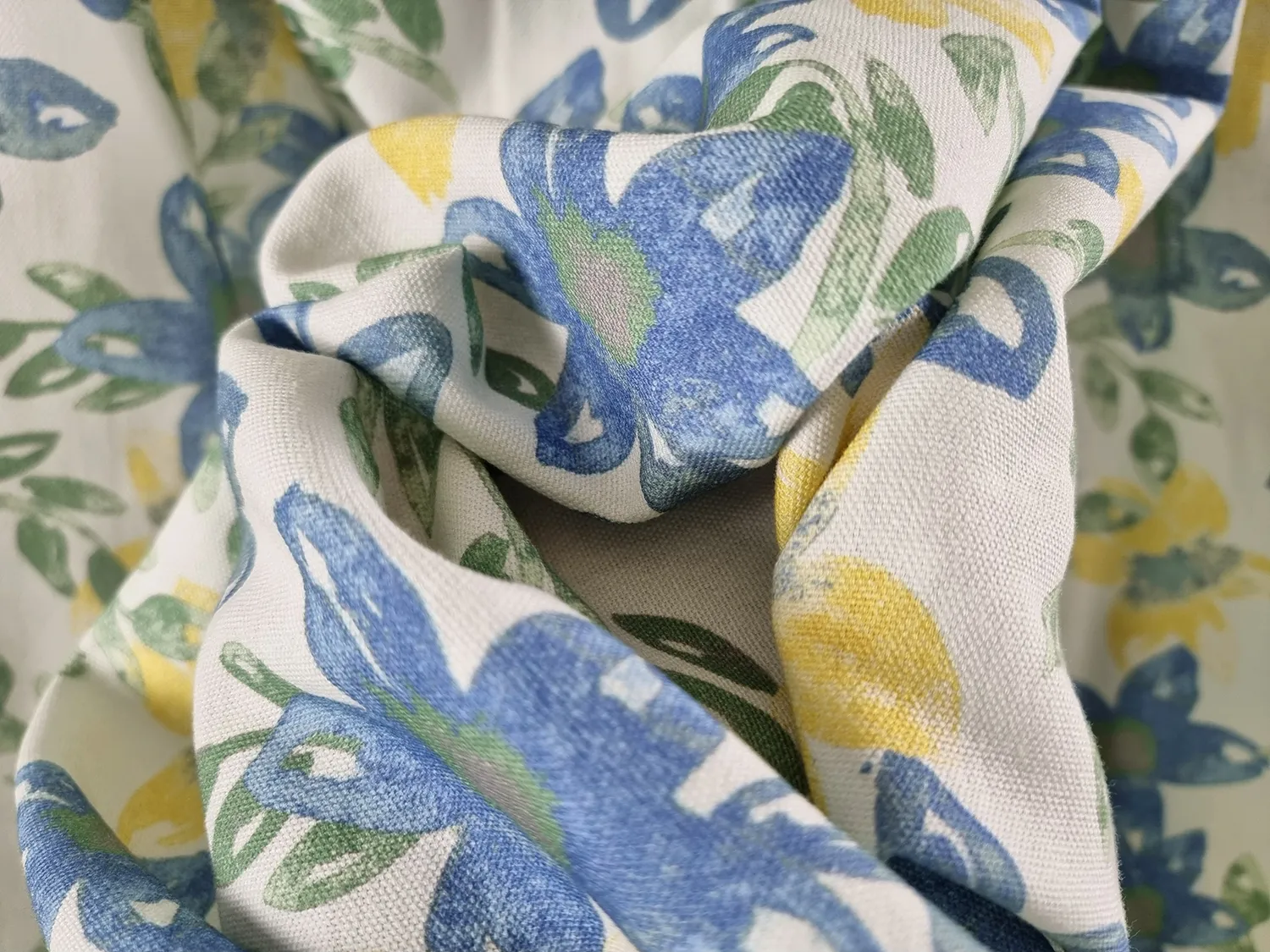 Cortinas - Cortina de algodão Petite (azul)