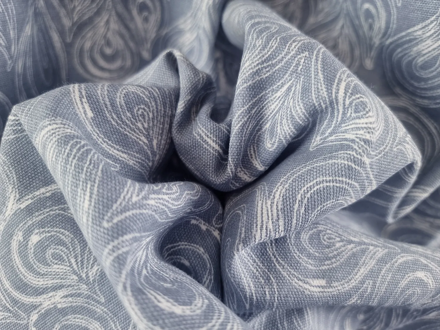 Cortinas - Cortina de algodão Merja (azul)