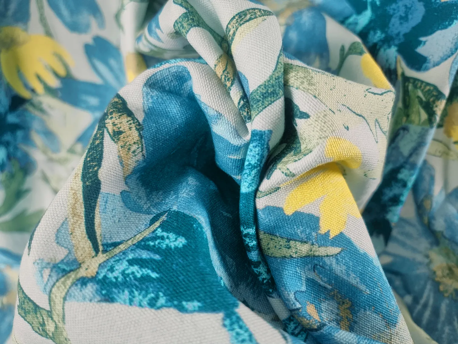 Cortinas - Cortina de algodão Cutie (azul)