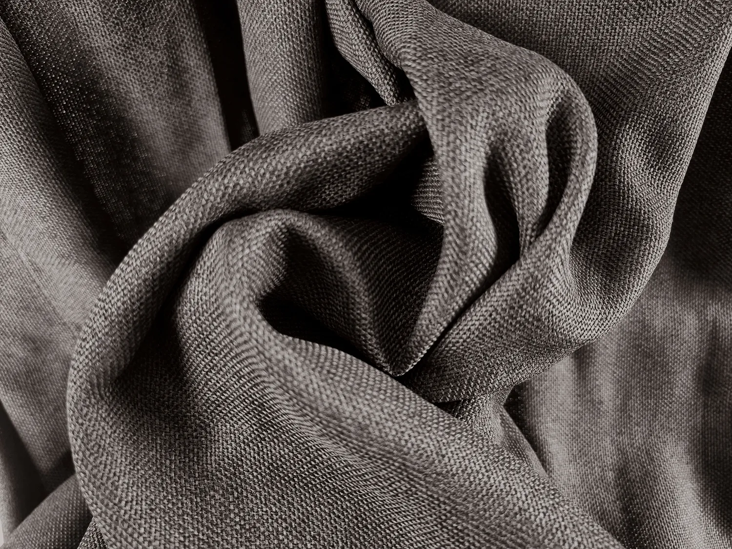 Cortinas - Cortina de linho Lilou (preto)