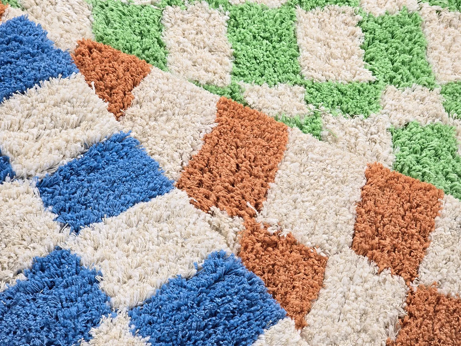 Tapetes felpudos - Atrani Natural Cotton Shaggy (laranja)